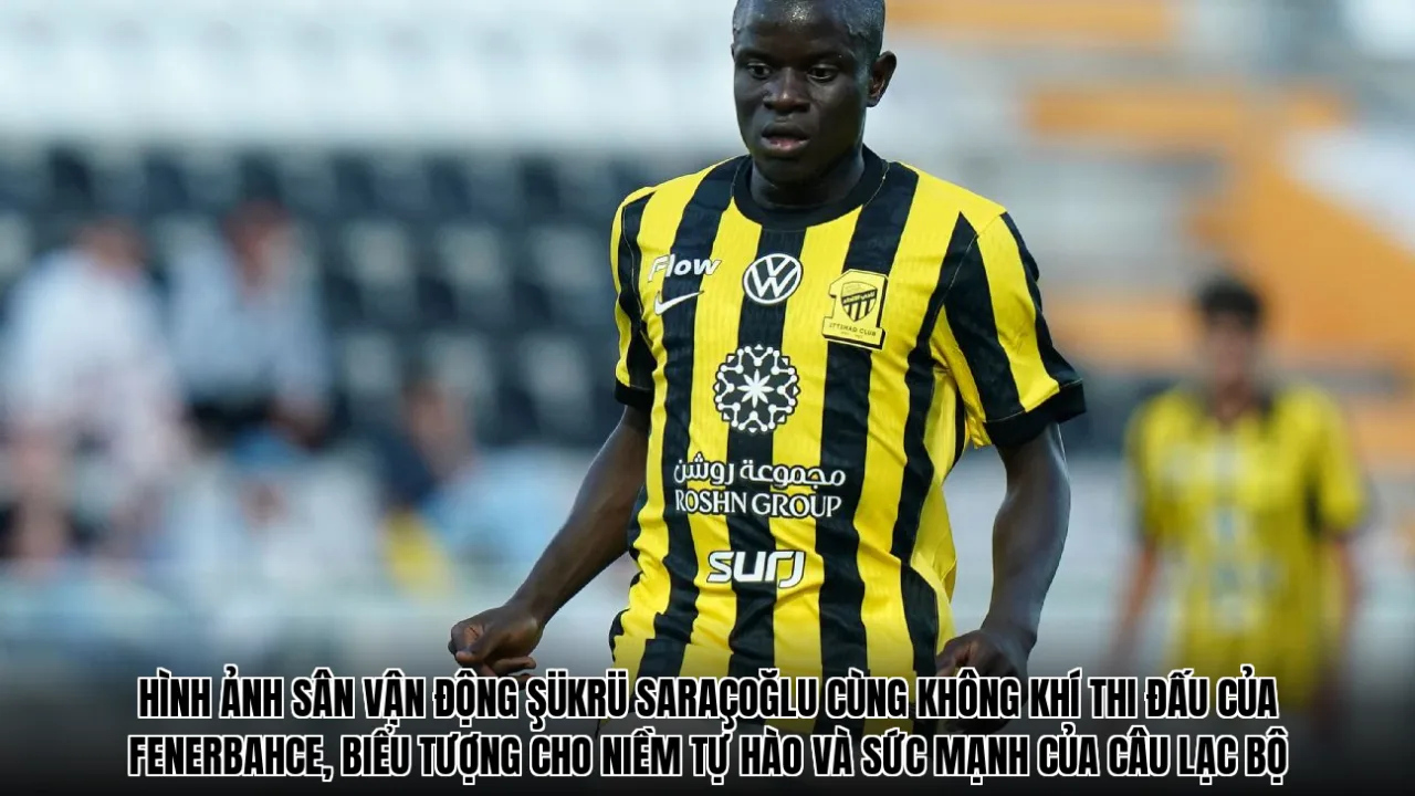Hình ảnh sân vận động Şükrü Saraçoğlu cùng không khí thi đấu của Fenerbahce, biểu tượng cho niềm tự hào và sức mạnh của câu lạc bộ