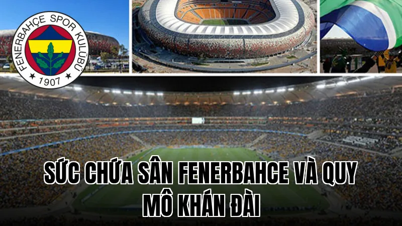 Sức chứa sân Fenerbahce và quy mô khán đài