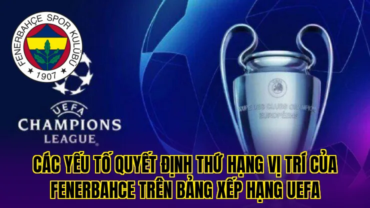 Các yếu tố quyết định thứ hạng vị trí của Fenerbahce trên bảng xếp hạng UEFA