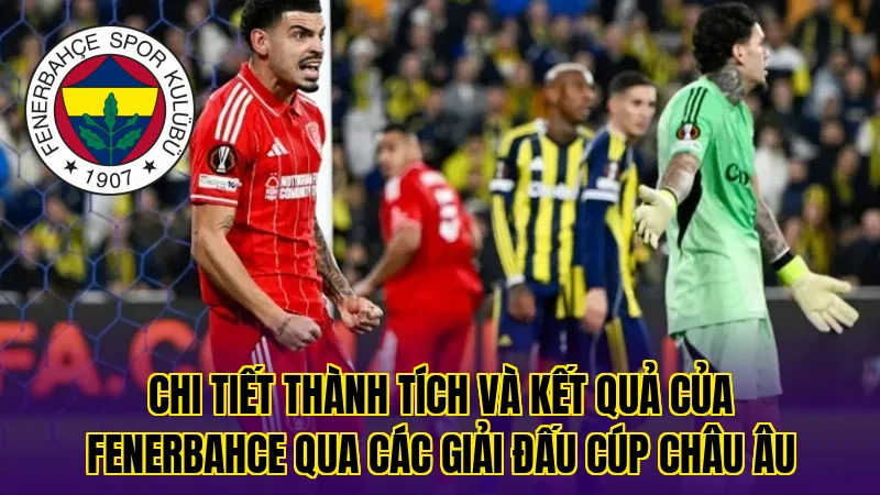Chi tiết thành tích và kết quả của Fenerbahce qua các giải đấu cúp Châu Âu