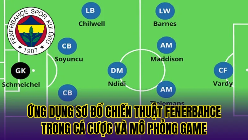Ứng dụng sơ đồ chiến thuật Fenerbahce trong cá cược và mô phỏng game